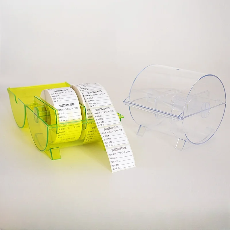 PS Material Transparent Large Capacity Storage Box for Various Label Container Medical Label Storage Box Labels Dispenser