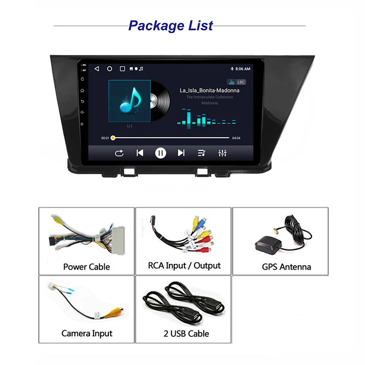 9 Inch 4 Core Android Auto Carplay Car Radio Multimedia Video Player Navigation Gps For Kia Niro De 2016 - 2019