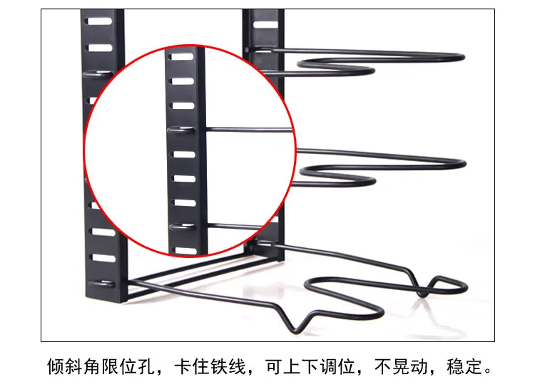 8 Tiers Kitchen Frying Pan And Pot Lid Organizer Storage Drainer Rack Holder