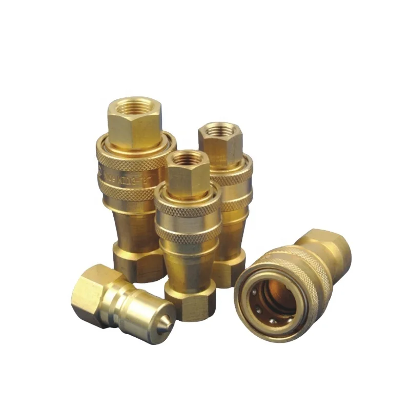 Stainless Steel High Pressure Flat Face Hydraulic Hose Fittings with Quick Coupler for Industrial Applications