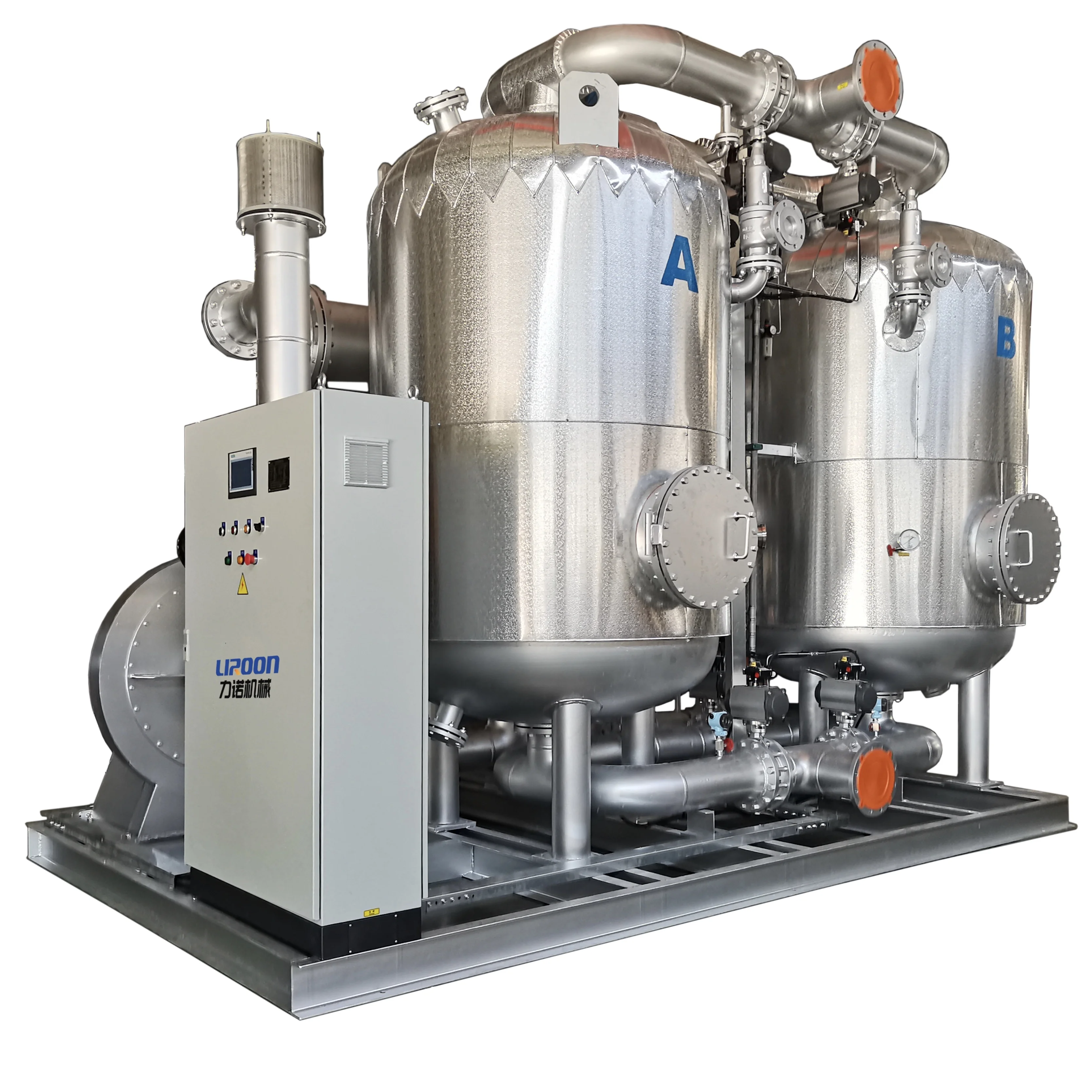 High Performance Blower Heated Compressed Air Dryer with  Gemu pneumatically butterfly valve
