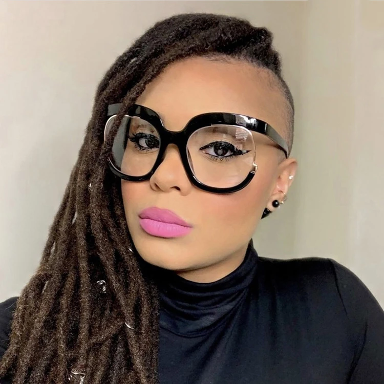 China fashion big frame anti blue light designer glasses optical frame supplier oversized glasses frames for woman