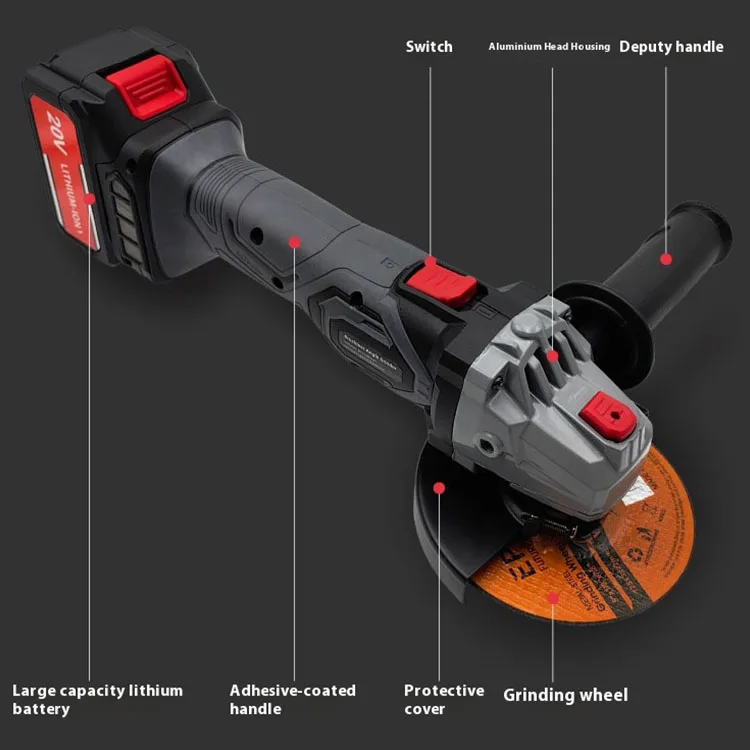 Hot selling 	mini angle grinder	brushless angle grinder	for large industrial production