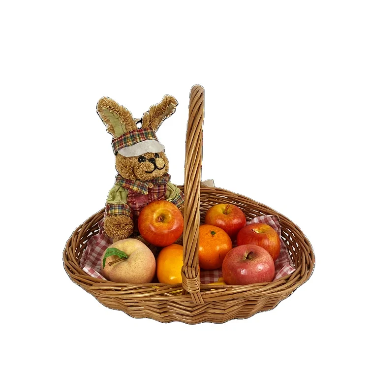 Китайская фабрика, подвесная корзина для фруктов, плетеная одноразовая Корзина для пикника, корзина для фруктов и овощей