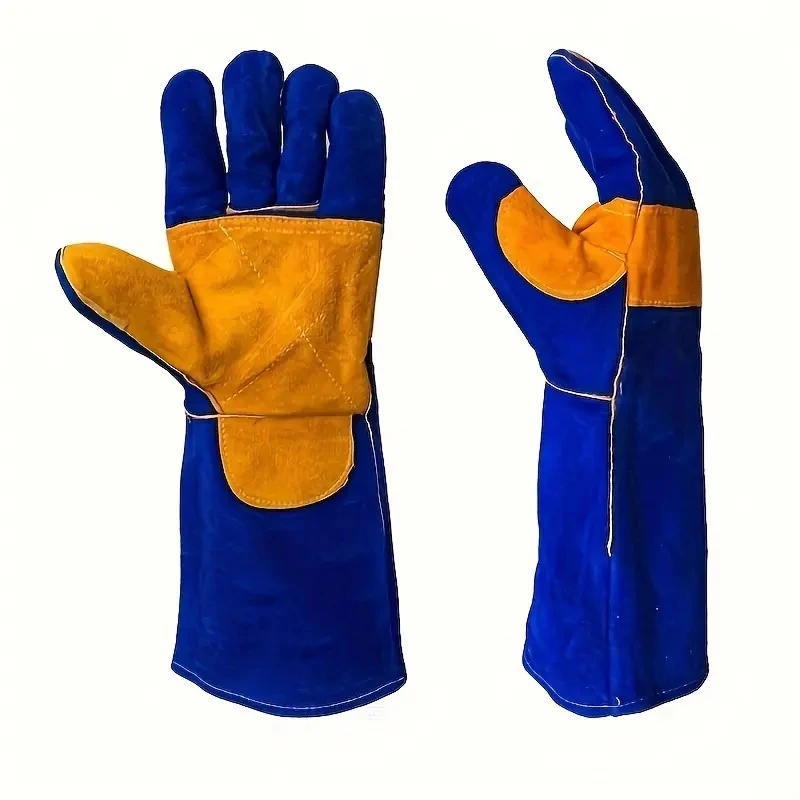 Welding Labor Protection Gloves Are Fire-resistant, Flame Retardant, Lightweight, and Breathable Durable Leather Personal Care