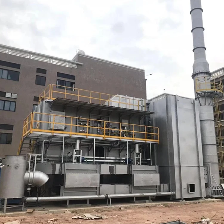 RTO waste gas treatment equipment for removing high concentration exhaust gas