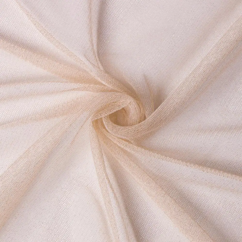 Hot sell classic glitter gold thread bridal fabric tulle embroidery mesh