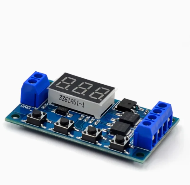 Trigger cycle timing delay switch circuit dual MOS tube control board instead of relay module 12 24V