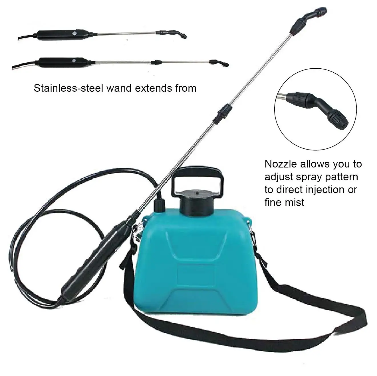 Agricultural Horticulture High Voltage Battery Knapsack 4L Spray Charging Pesticide Fogger Atomizer New Garden Electric Sprayer