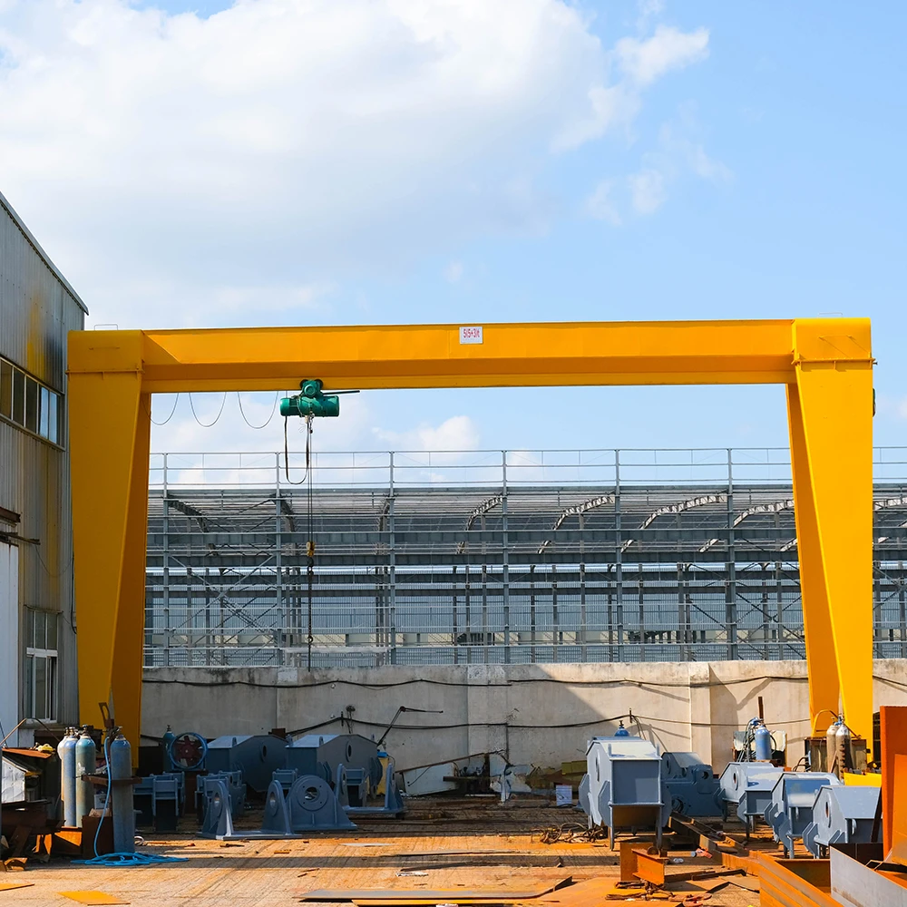 Hot sale single girder travelling manual indoor gantry crane with simple frame