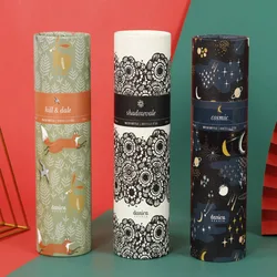 High quality simple fashion can still put perfume oil painting rod kraft paper cylinder packaging box