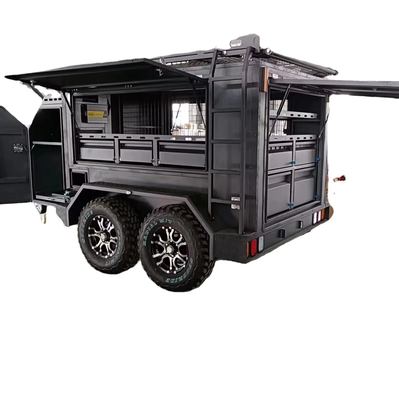 AU standards, верхняя стойка, двухосный строительный трейлер