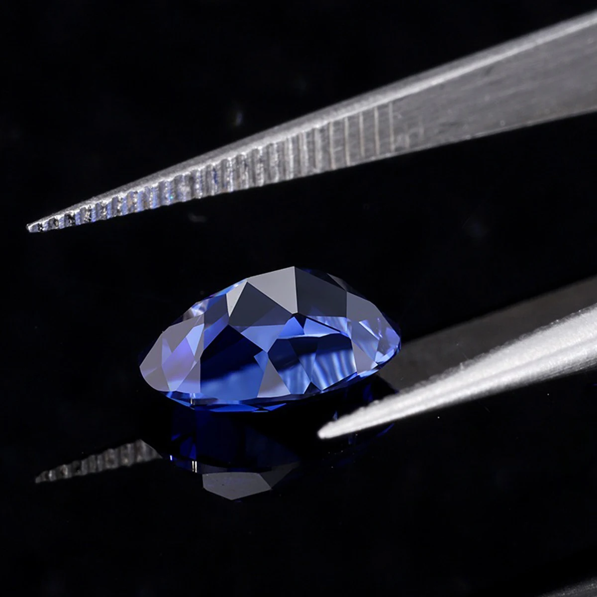 Oval Cut Lab Grown Loose Sapphire Real Hydrothermal Synthetic Royal Blue Sapphire Gemstone Stones