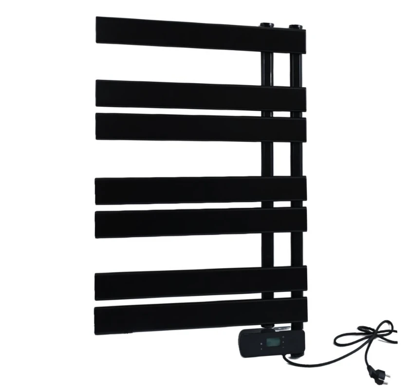 ReadyWarm Twin Towel Steel Electric Bathroom Radiator 425W 2 Modes Heating Aluminium Low Power Consumption IP24 LED Screen