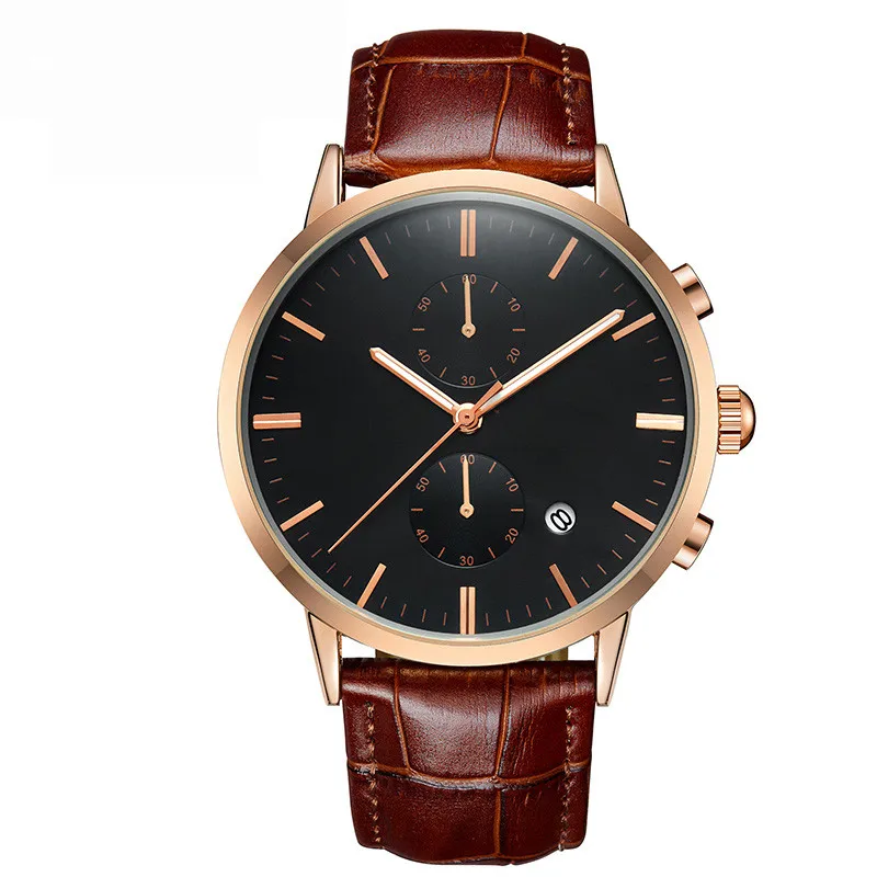 
Super Slim Wrist Watches Classic Watch Custom Watches Private Labeling Your Logo Luxury Watches Leather Strap Relojes 