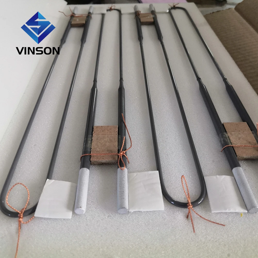 High temperature 1700C 1800C Molybdenum Disilicide electric heater mosi2 furnace heating element