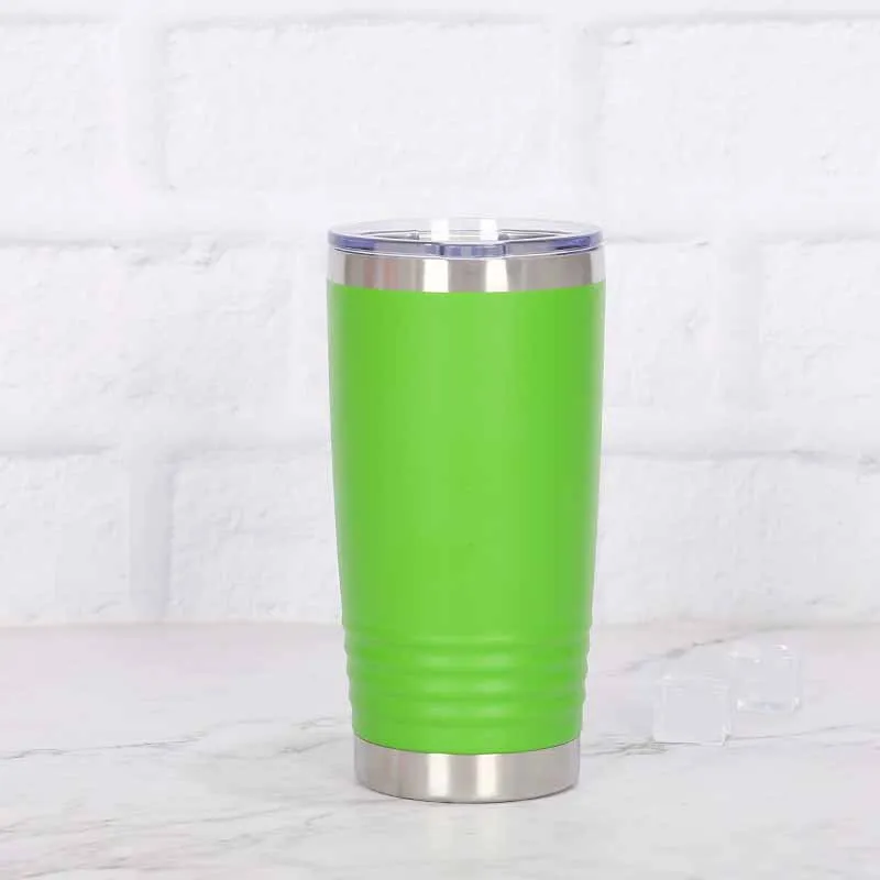 HYB OEM Custom Logo Sublimation 20oz Double Wall Vacuum Insulated Car Cup Eco-friendly Travel Tumbler