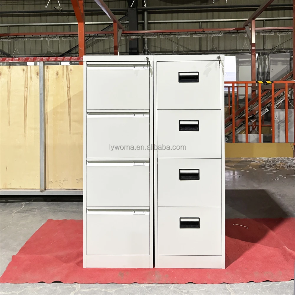 Office Furniture Metal Drawer Cabinet 4 Drawer File Cabinet Vertical Steel Storage Cabinet