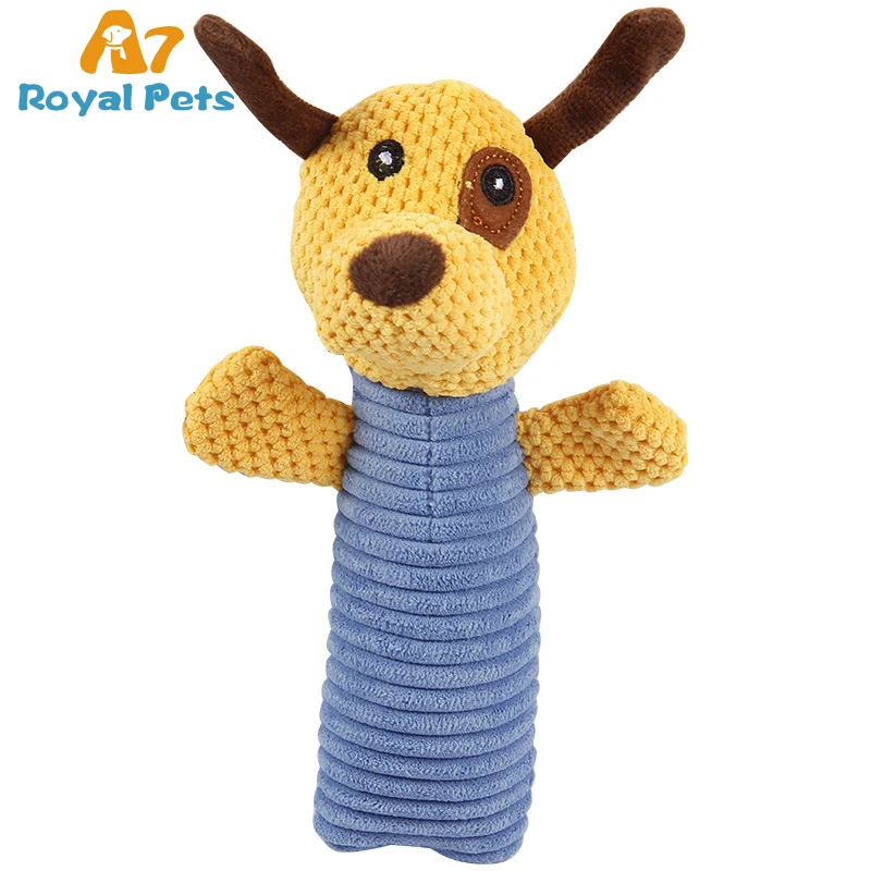 Factory wholesale New Pet dog Toys Bulk Knit Soft Plush Stuffed Chew Toy Squeaky Bunnies Toys