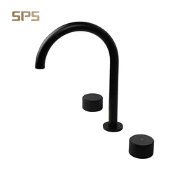 A2024 Bridge Kitchen Faucets Solid Brass Bathroom Wash Basin Mixer Taps Black and Gold Vanity Sink Water Tap Italian Faucet