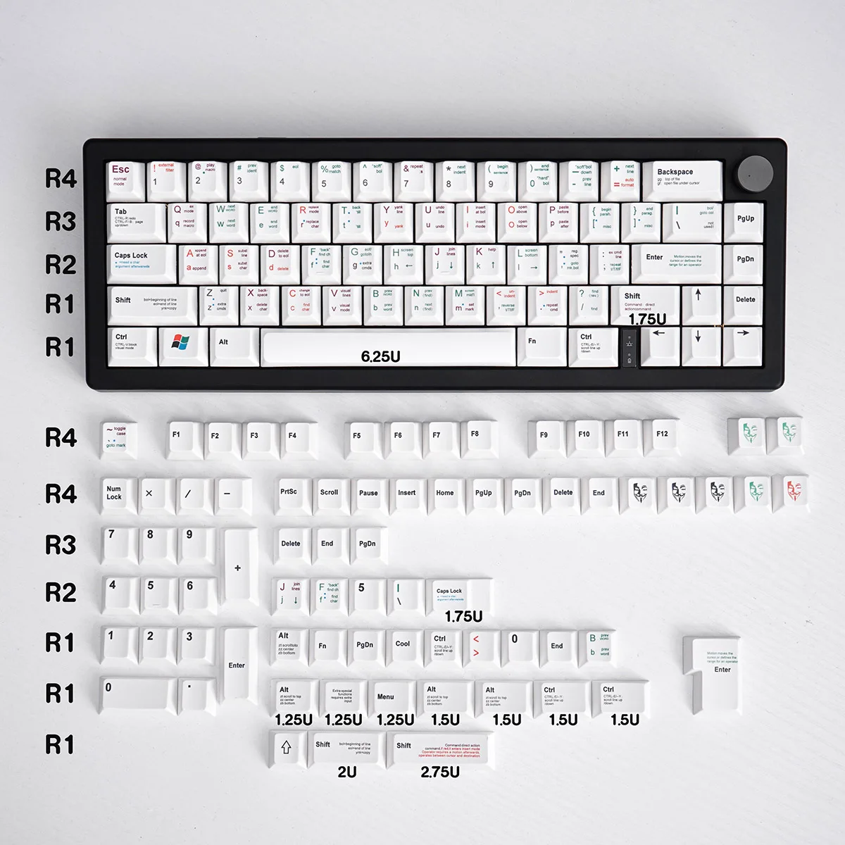 139 Keys White Programmer Keycaps Cherry Profile PBT Keycap For MX Switch Mechanical Keyboard DIY Custom Keycaps
