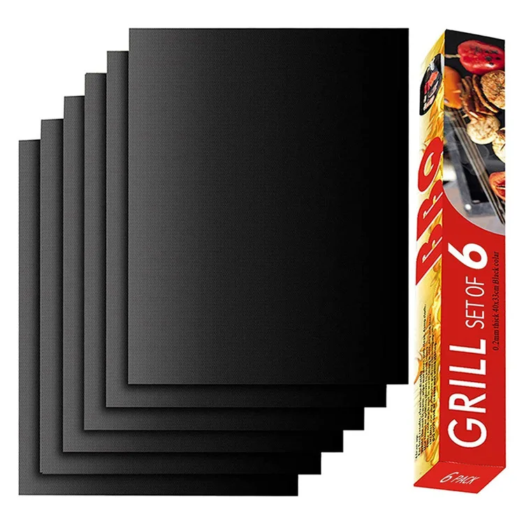 1/6 шт. коврик для гриля и барбекю, уличный антипригарный коврик для выпечки, многоразовая тарелка для приготовления пищи для вечеринки, коврик для гриля из ПТФЭ, инструменты