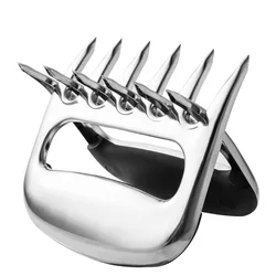 Custom Logo Shredding Claws Stainless Steel Bear Claw Meat Shredders for BBQ Cooked Meat Separating Knife