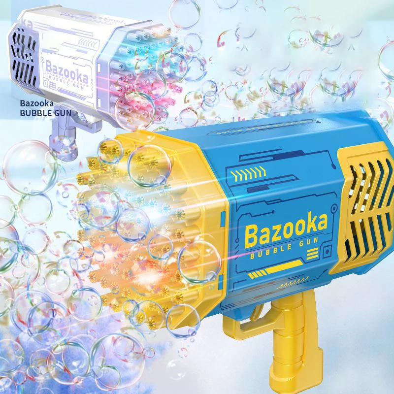 2022 Rocket Boom Bubble Gun 69 Hole Gatling Bubble Machine Rocket Launcher Bubble Toys For Adults Children
