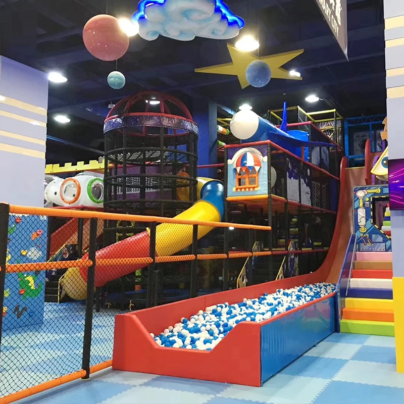 Personalized cartoon bear kids amusement kids interactive game equipment indoor playground 3-12 years old kids soft game