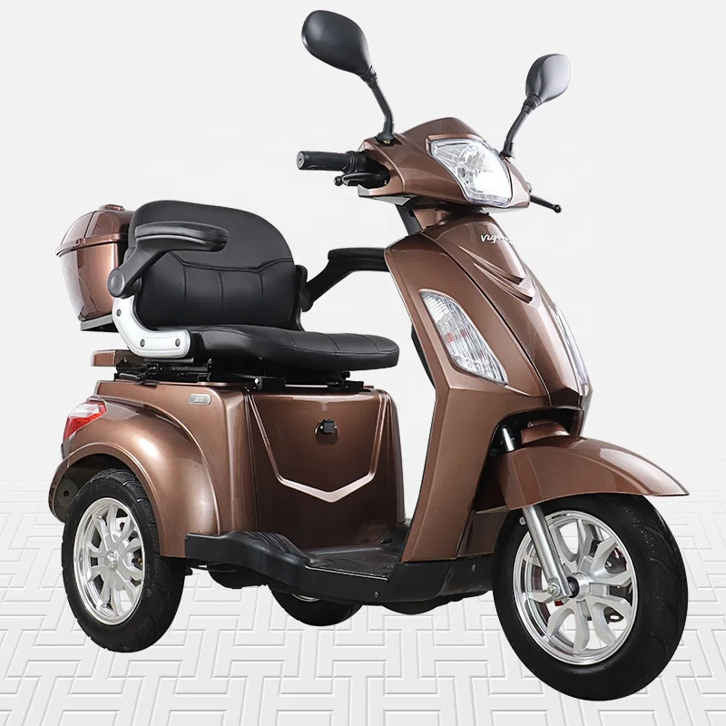  T408-1 500W/1000W 3 Wheel Electric Mobility Scooter E-trike Tricycle with Big Rear Box for