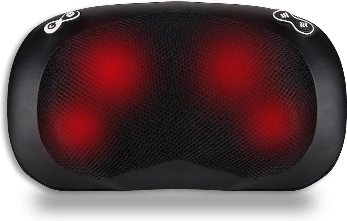 Nowcozy massage pillow full acupressure body massager head back neck rolling kneading heating function