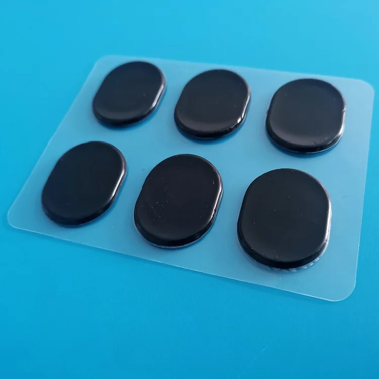 WGO Customized Reusable Washable Drum Sticker Snare Drum Mute Pad Synthetic Resin Adhesive Damper Gel Pad Sticker