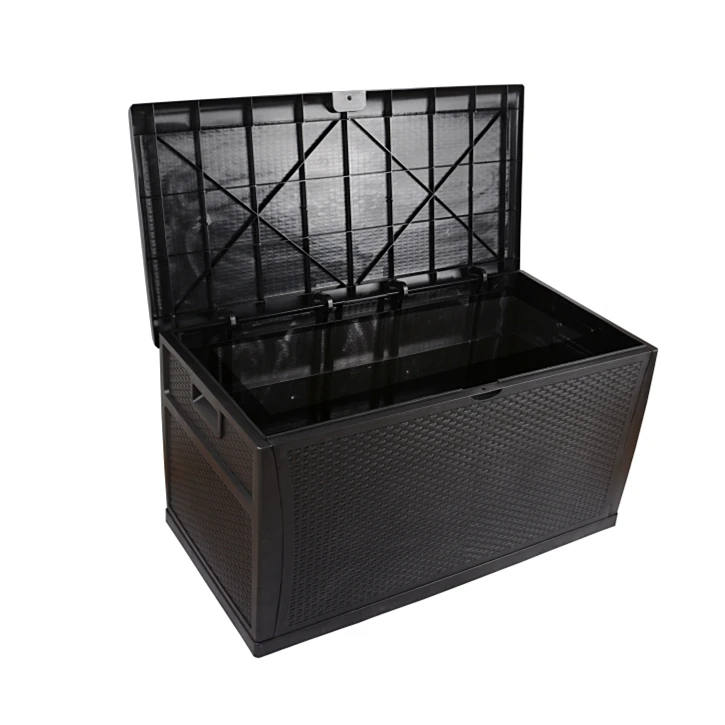 
Rattan Style Storage Box Deck Box 450L 118gal Capacity 