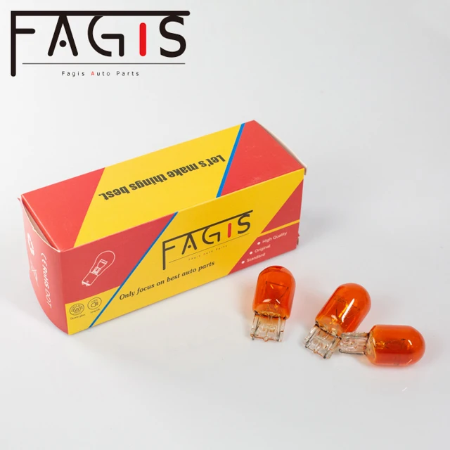 Fagis t20 7440 w21w 12v 21w amber car lamp Turn signal auto bulb
