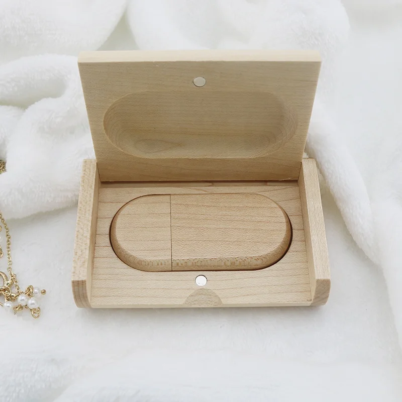 Usb флеш-накопитель с логотипом на заказ креативный из кленового дерева коробкой 8 ГБ 16 32