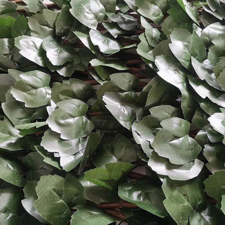 Long Artificial IVY Privacy Fence Screen Artificial Bamboo Fence Fire Resistant Bamboo Leaves Hedge Fences