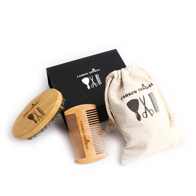 
Best selling men grooming wooden kit comb beard moustache comb 
