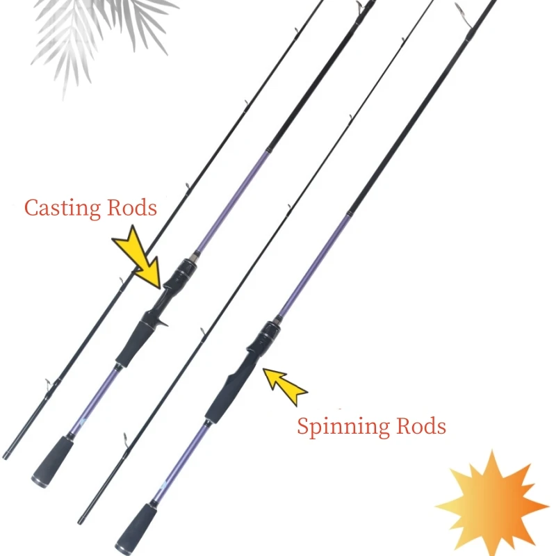 Hot 1.98m High Carbon Cast/Spinning Fishing Rod Soft Solid Rod Slight Lure Rod Derivative Return