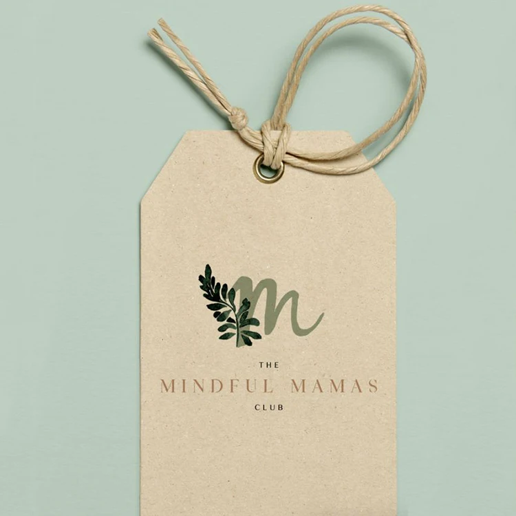 Wholesale Cardboard Printed Paper Hang Tag Custom Brand Logo Clothing Price Tags