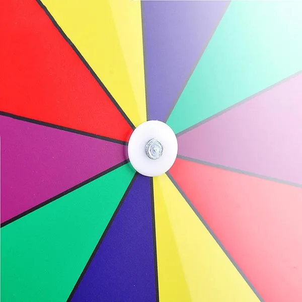 18 Inch Game Activities Lucky Draw Props Big Prize Wheel Tabletop Color Dry Erase Prize Wheel Stand