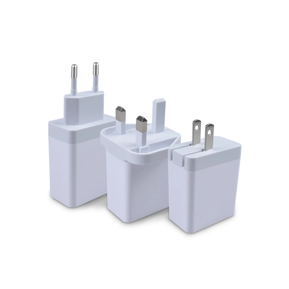 Мини быстро Char Uk Usb Qc3.0 30 Вт Pd зарядное устройство Type-c USB с двумя зарядными портами смарт мобильный телефон настенный адаптер для