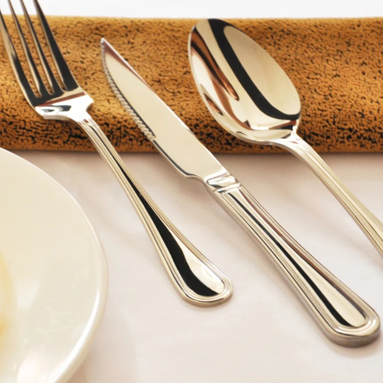 Food Cutlery Service Fork Spoon Knife Stainless Steel Cutlery Set