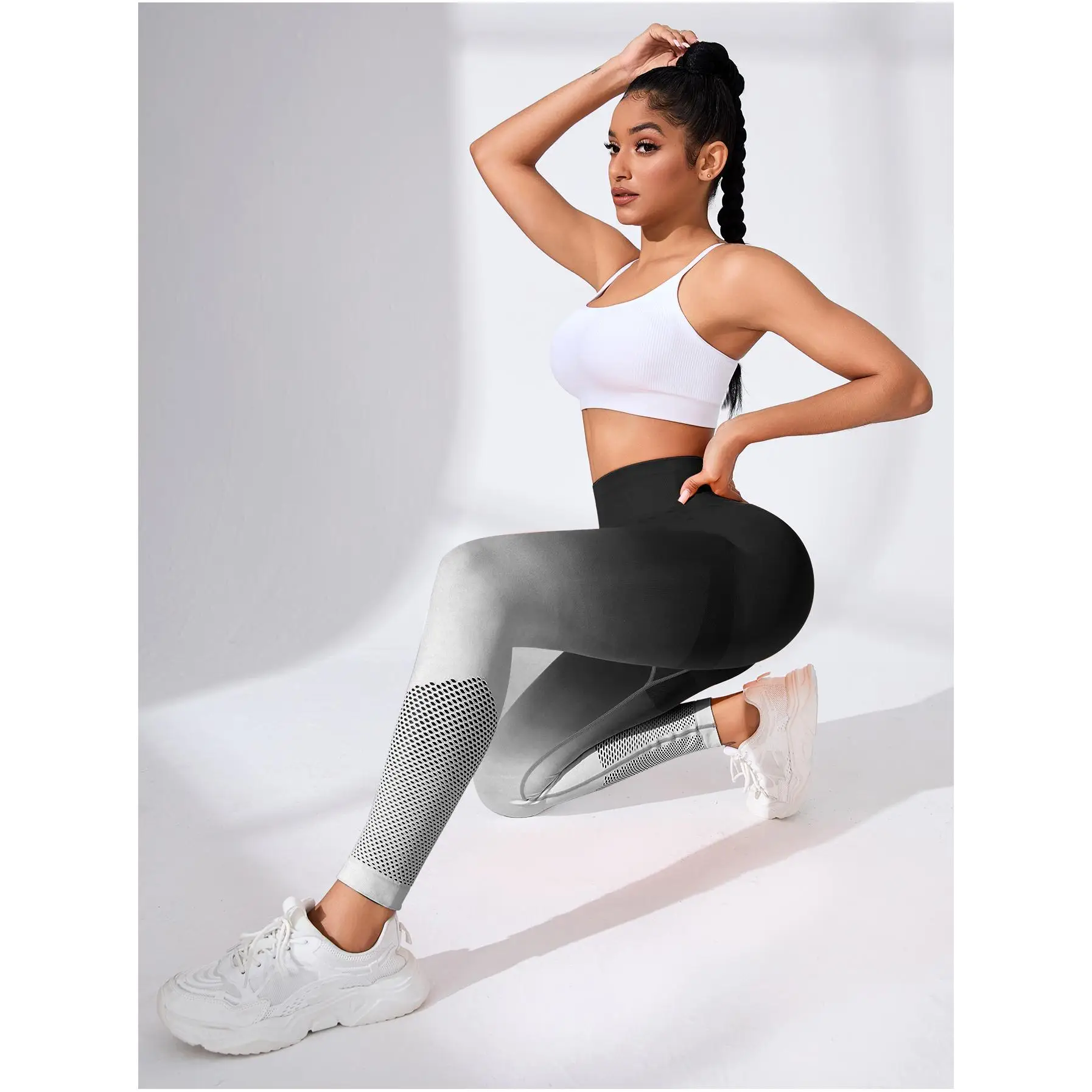 Fitness Training Clothes For Ladies 2024 Seamless Soft Booty With Side Pockets For Women Solid Thick Hot Girl Wearing Yoga Pants