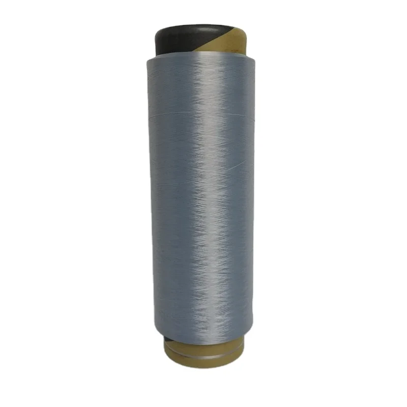 Nylon 6 DTY Yarn China Factory for Hosiery Grey 805 Dope Dyed 70D/24F Stretch Nylon Thread