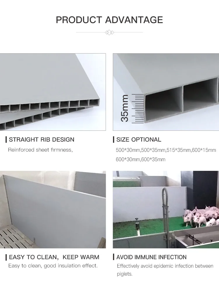 Quality Assurance PVC Hollow Board Panel Reasonably Priced Pig Livestock Plastic Material Core Including Frame Poultry