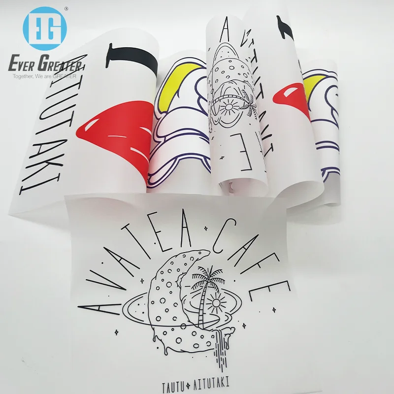 New Products Free Design Demand Customization PET Ceramic Printer Clear Water slide Decal Heat Transfer Sticker