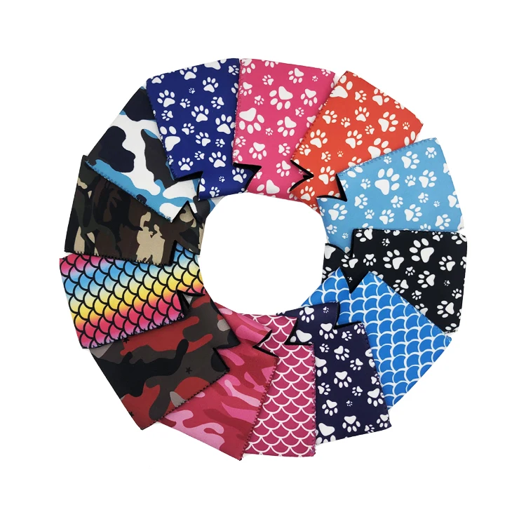 Wholesale 12 oz Printed Neoprene Standard Can Coolers