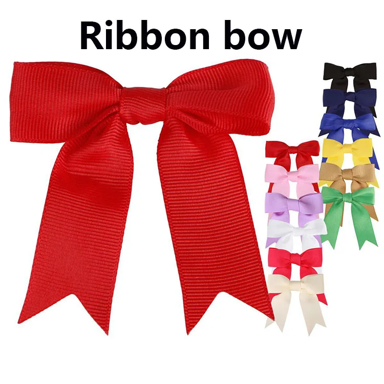 Pre Made Mini Self Adhesive Bows Satin Grosgrain Gift Ribbon Bow for Garment Accessory Package Decoration