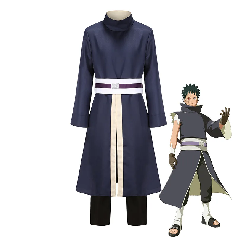 Ninja Costume Anime Uchiha Obito Akatsuki Set Anime Clothes Halloween Costume Cosplay Costume New Arrival