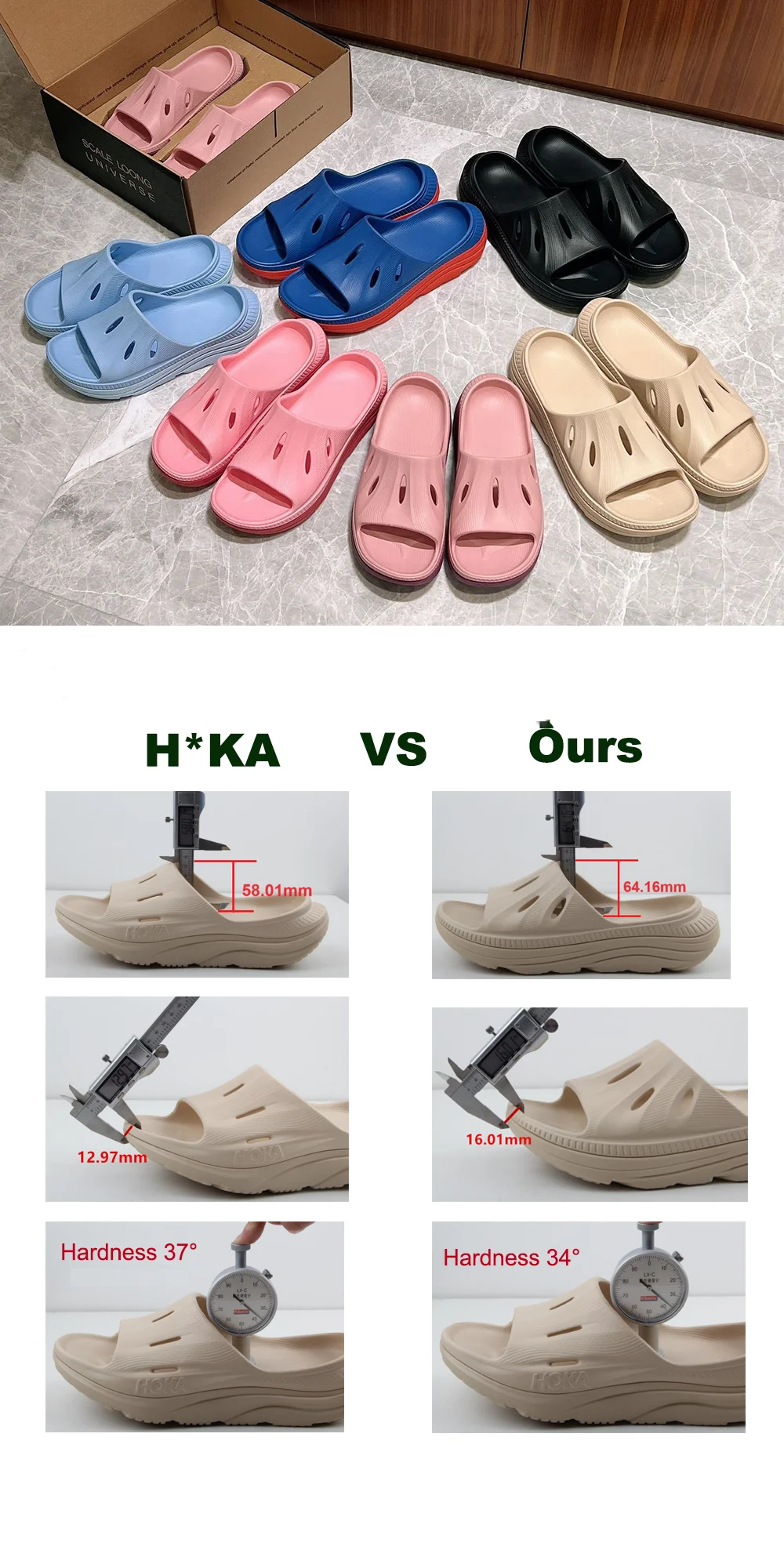 Custom EVA Foot Pain Relief Ultra Orthotic Recovery Flip Flops Arch Support Sandals Women Slide